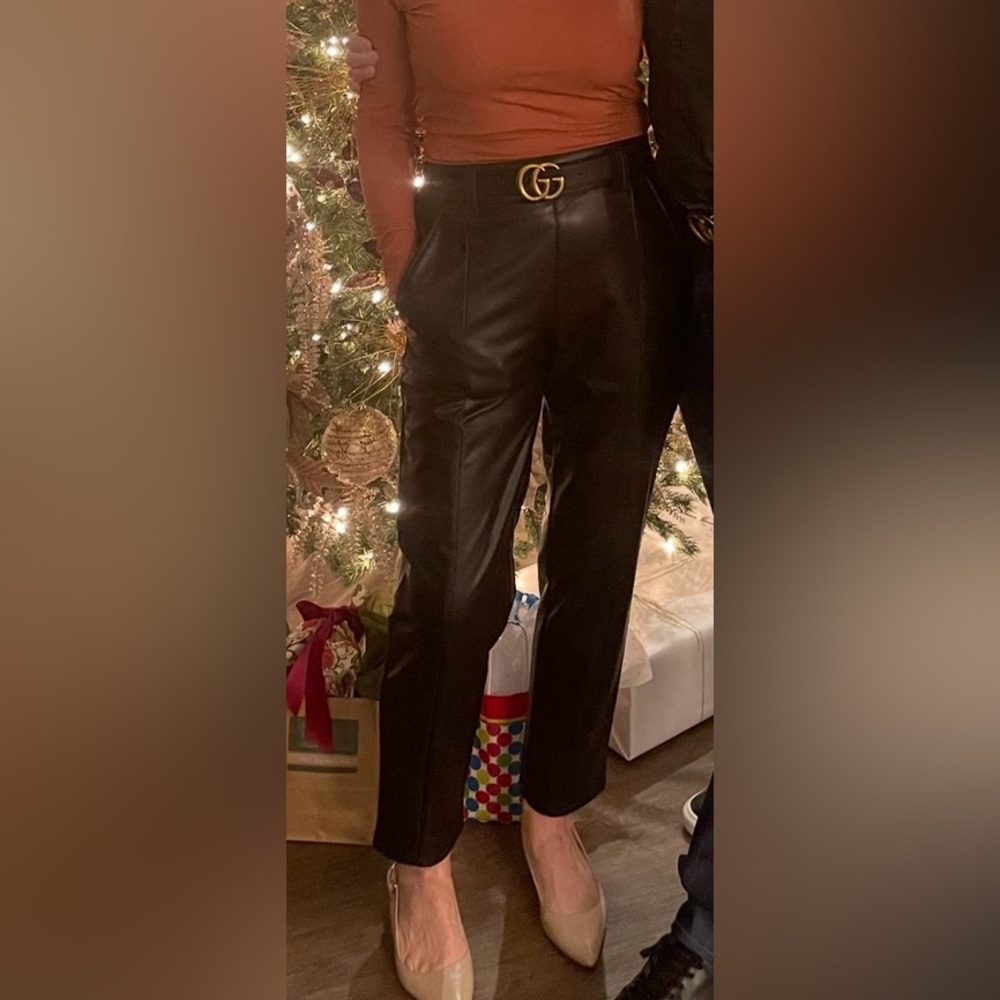Faux Leather Pants Size: S